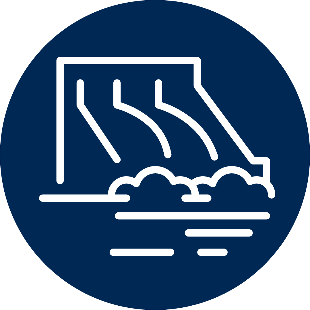 ICON - Stay clear of weirs and regulators