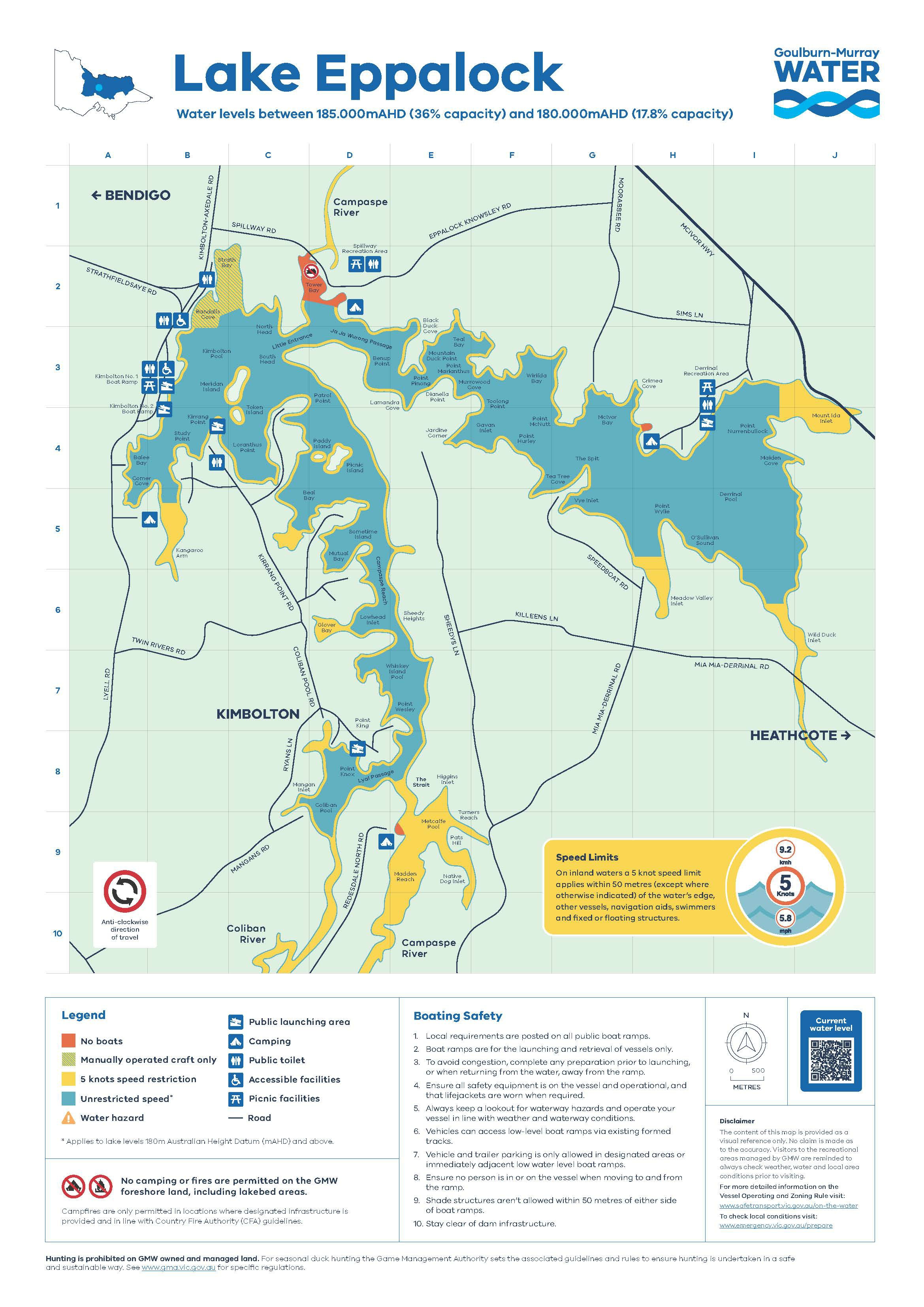 Lake Eppalock Map