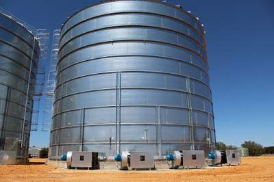 One silo takes around six litres of diesel to dry per tonne.