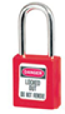 Red Pad Lock