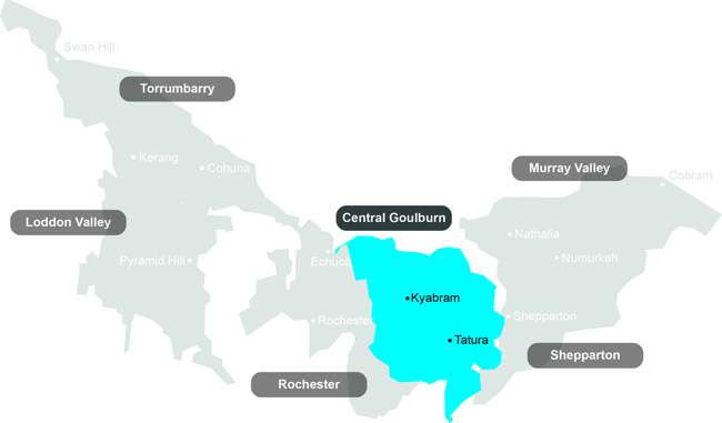 Central Goulburn WSC map