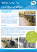 Goulburn Weir Fact Sheet thumbnail, link opens in a new window