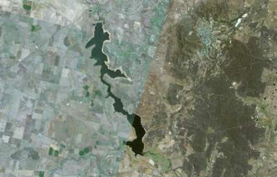 Aerial photograph of Loddon Basin & Cairn Curran