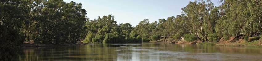 The Murray River on a sunny day.