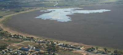 Aerial photograph of the Lake Boga