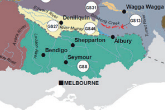 A map of GMW's Resource Plan Area for groundwater