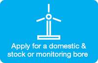 Apply for a domestic and stock or monitoring bore online