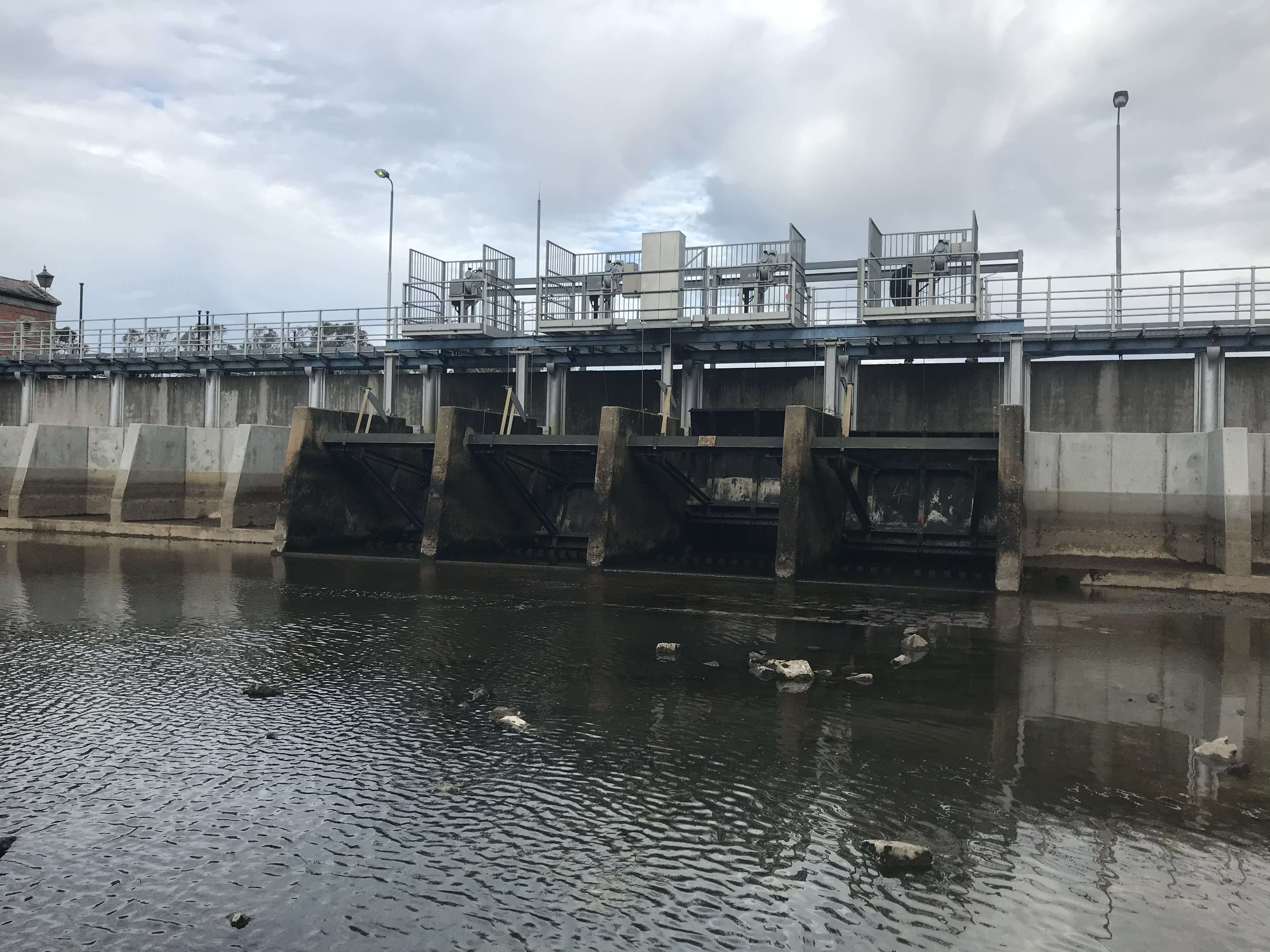 The Stuart Murray Canal offtake structure at Goulburn Weir. The Stuart Murray Canal offtake structure at Goulburn Weir.