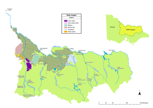 A map of GMW's Water Supply Districts.