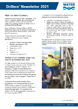 Screenshot of Drillers Newsletter page