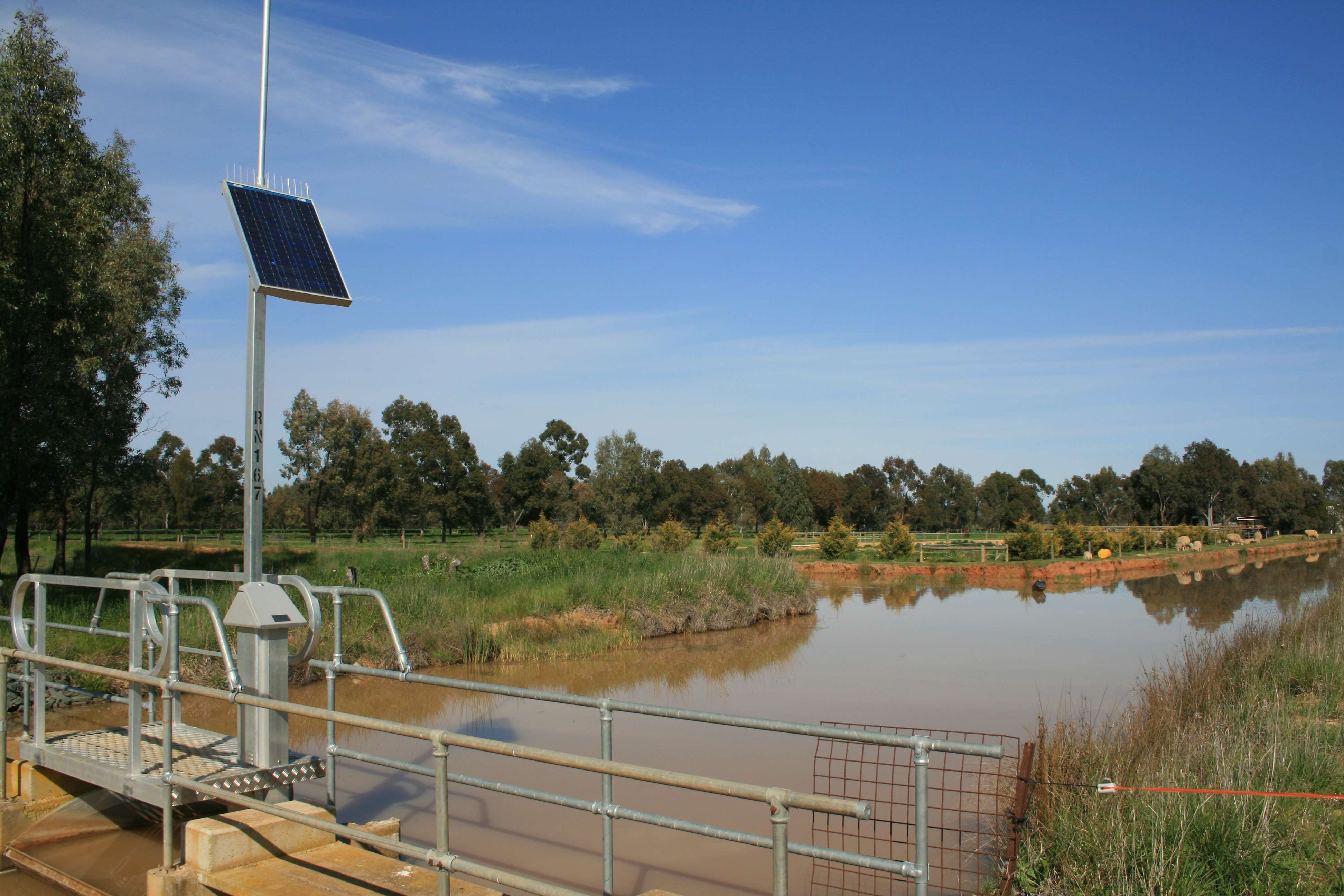 A monitoring station on a channel